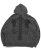 画像2: 【送料無料】VANSON PIGMENT DYED BONE ZIP UP HOODIE BLK/BLK (2)