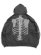 画像2: 【送料無料】VANSON PIGMENT DYED BONE ZIP UP HOODIE BLK/WHT (2)