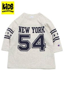 画像1: 【KIDS】CHAMPION KIDS FOOTBALL TEE-OATMEAL (1)