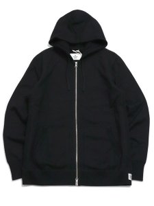 画像1: 【送料無料】REIGNING CHAMP MIDWEIGHT TERRY SLIM ZIP HOODIE BLACK (1)