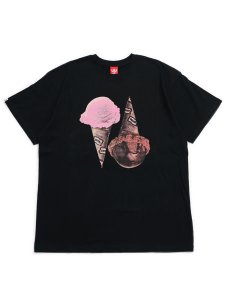 画像1: ICECREAM THEY WERE CONES TEE BLACK (1)