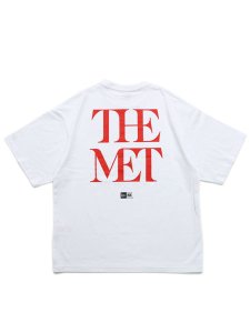 画像1: NEW ERA THE MET OVER SIZED COTTON TEE WHITE (1)