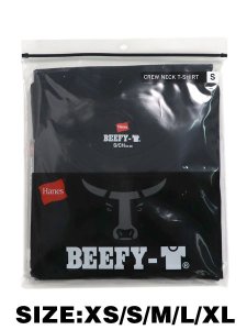 画像1: Hanes BEEFY TEE 1P CREW NECK (1)