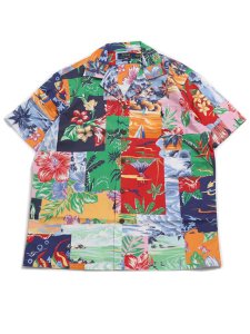 画像1: 【送料無料】POLO RALPH LAUREN CLSC OXFORD BEACH BAZAAR PATCHWORK SHIRT (1)