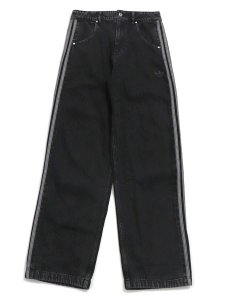 画像1: 【送料無料】ADIDAS DENIM FIREBIRD PANTS-TRUE BLACK DENIM (1)