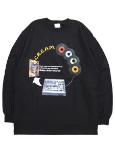 画像1: Rap Attack C.R.E.A.M. L/S TEE BLACK (1)