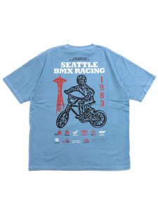 画像1: MANASTASH PUMICE TEE BMX BLUE (1)