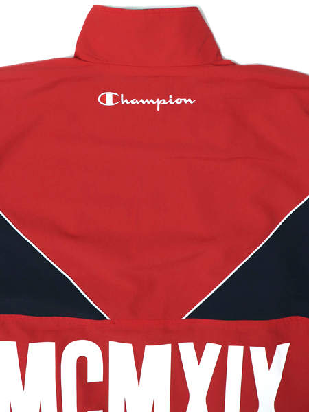 Champion red white store and blue jacket