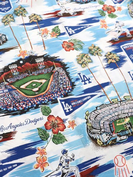 Vintage Men's Reyn Spooner Los Angeles Dodgers World Series Hawaiian  Shirt Large