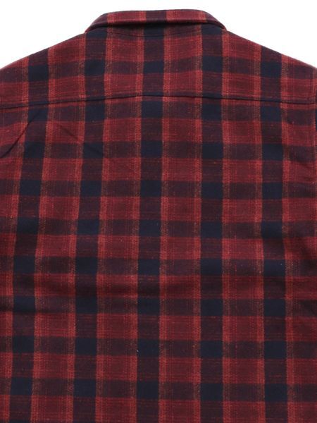 送料無料】PRO CLUB FLANNEL WORK SHIRT JACKET RED/NAVY - FIVESTAR