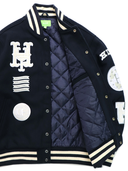 SALE】【送料無料】HUF 20 YEAR CLASSIC H VARSITY JACKET - FIVESTAR