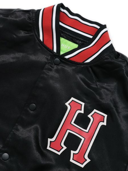 SALE】HUF CRACKERJACK SATIN BASEBALL JACKET - FIVESTAR