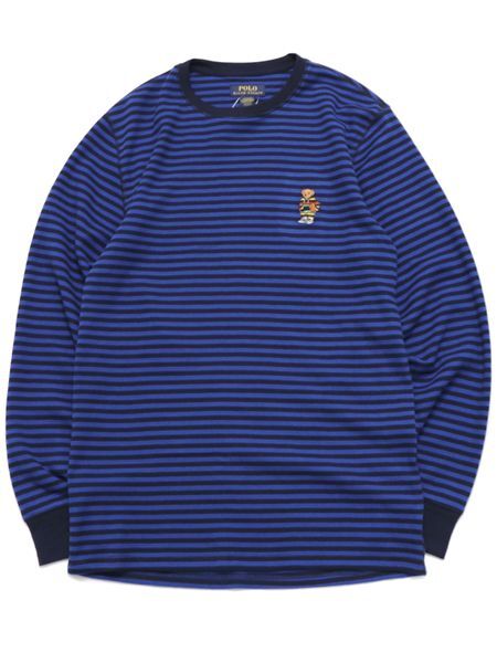 SALE】POLO RALPH LAUREN ACTIVE BEAR L/S THERMAL STRIPE RUGBY RYL