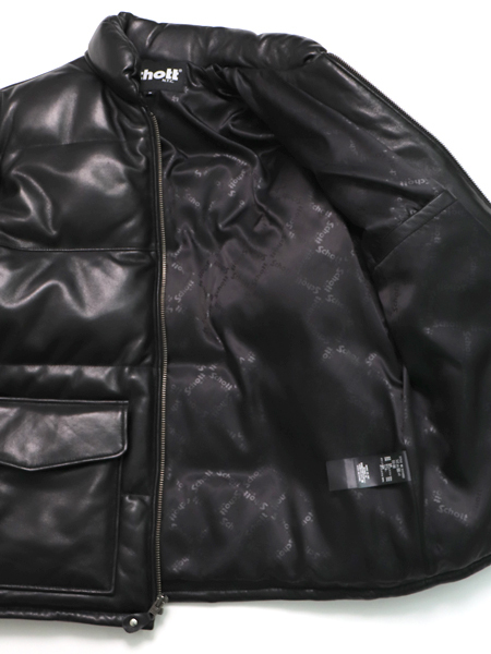 送料無料】SCHOTT LEATHER CLASSIC DOWN JACKET - FIVESTAR