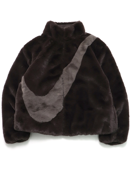 SALE】NIKE WMNS NSW SWSH FAUX FUR JKT-VELVET BROWN - FIVESTAR