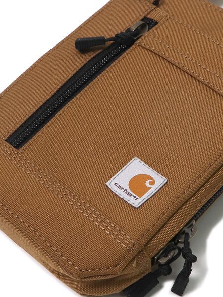 Carhartt Men's Nylon Duck Crossbody Wallet, Brown