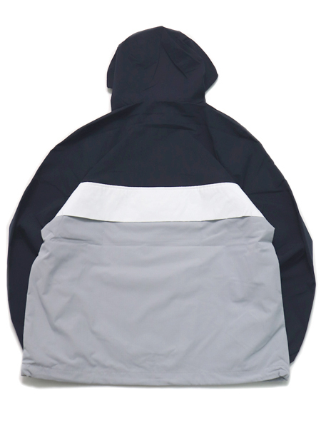 送料無料】PRO CLUB NYLON ANORAK PULLOVER JACKET NAVY/GREY - FIVESTAR