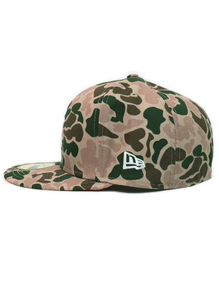 Los Angeles Dodgers Duck Camo 59FIFTY Fitted Hat Org UV / 7 3/4